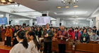 北京市基督教宽街堂举行受浸聚会